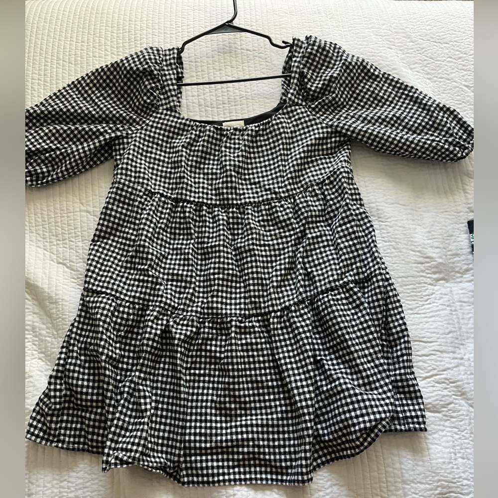 Checkered print dress Size L